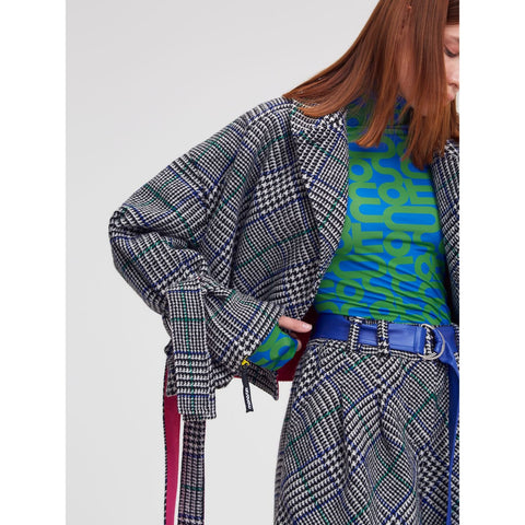 JACKET HALF TRENCH checkered - TOP