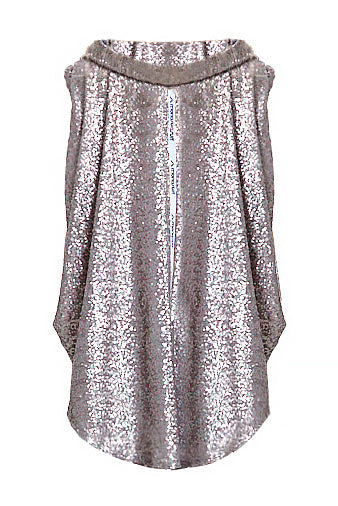 JACKET MATRIX paillettes silver - ONE SIZE / Paillettes