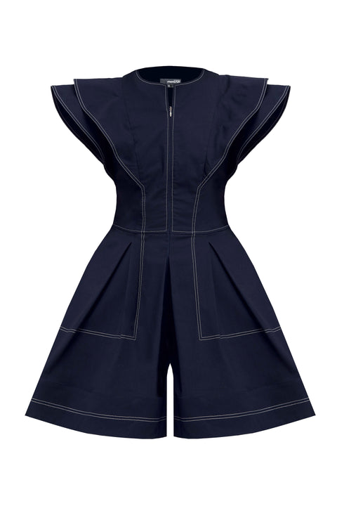 JUMPSUIT ALISA SHORT SLEEVES navy - S-M / Navy - MONOSUIT