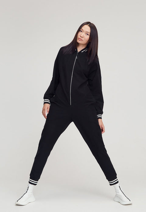 JUMPSUIT BOMBERSUIT black - MONOSUIT