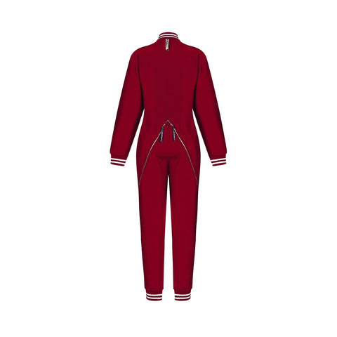 JUMPSUIT BOMBERSUIT red velvet - MONOSUIT