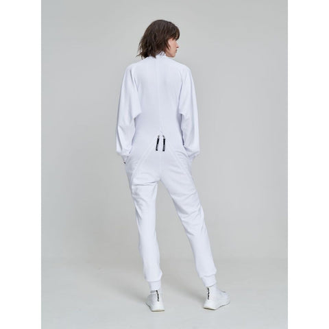JUMPSUIT BOMBERSUIT white - MONOSUIT