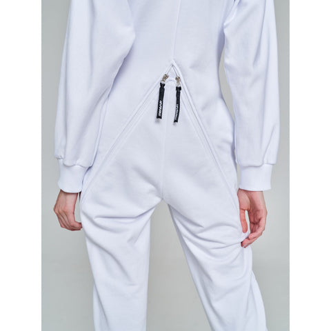 JUMPSUIT BOMBERSUIT white - MONOSUIT