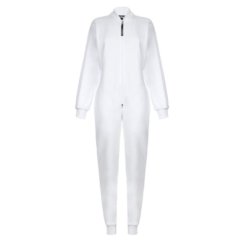 JUMPSUIT BOMBERSUIT white - MONOSUIT