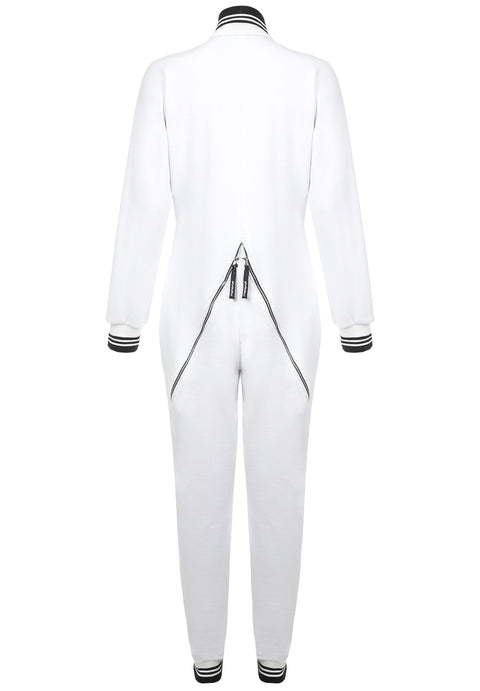 JUMPSUIT BOMBERSUIT white - MONOSUIT