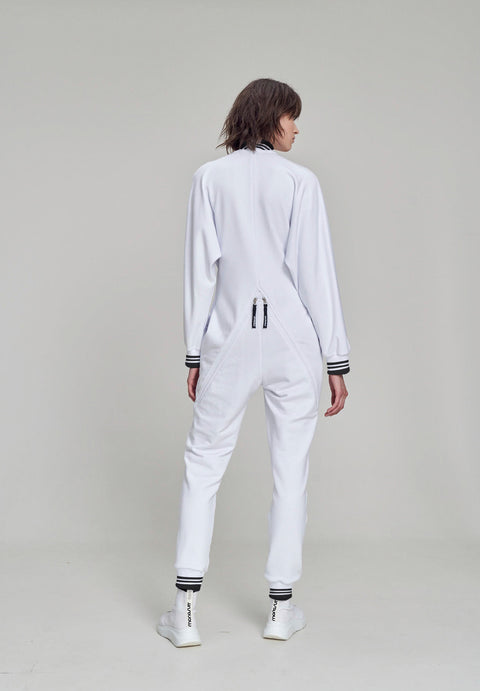 JUMPSUIT BOMBERSUIT white - MONOSUIT