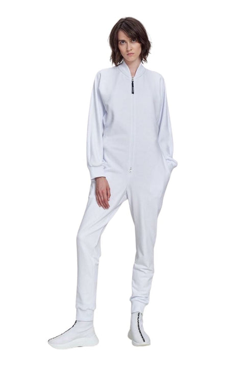 JUMPSUIT BOMBERSUIT white - MONOSUIT