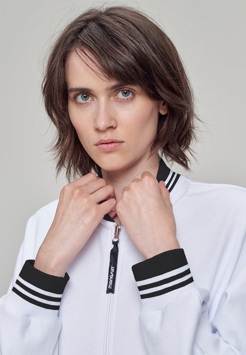 JUMPSUIT BOMBERSUIT white - MONOSUIT