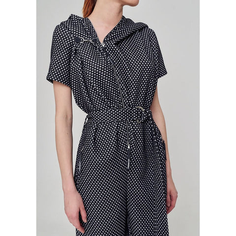 JUMPSUIT GAGA black/white dots - MONOSUIT