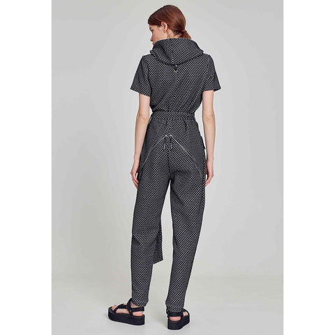 JUMPSUIT GAGA black/white dots - MONOSUIT