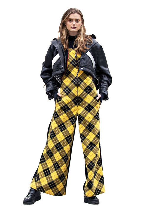 JUMPSUIT JUMPER black/yellow - S-M / Black - MONOSUIT