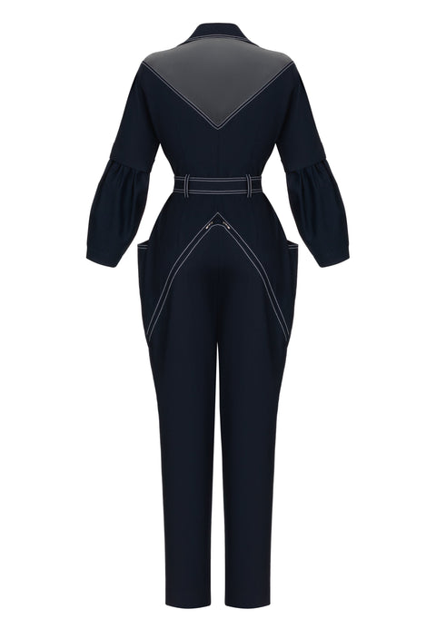 JUMPSUIT KIOTO navy - MONOSUIT