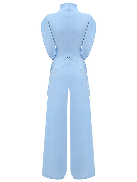 JUMPSUIT LEA PLUS SIZE blue - MONOSUIT