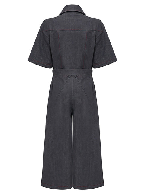 JUMPSUIT LOVEME grey - S-M / Grey - MONOSUIT