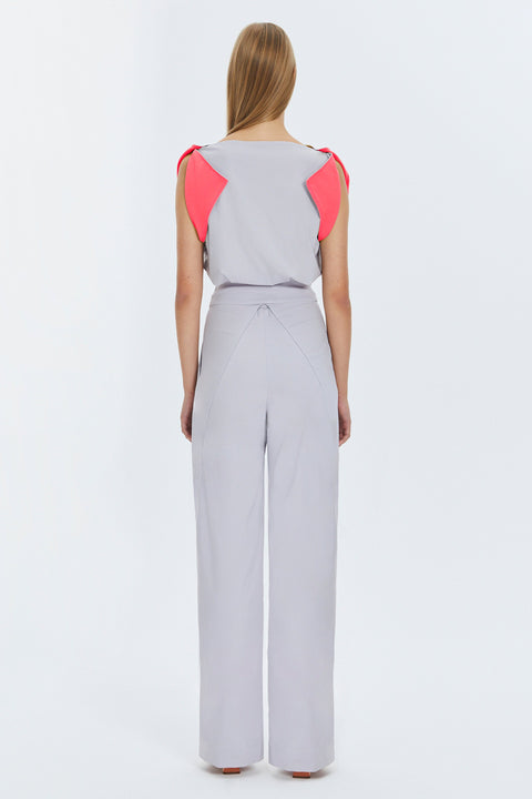 JUMPSUIT NIKA grey/pink - MONOSUIT