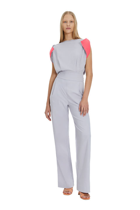 JUMPSUIT NIKA grey/pink - MONOSUIT