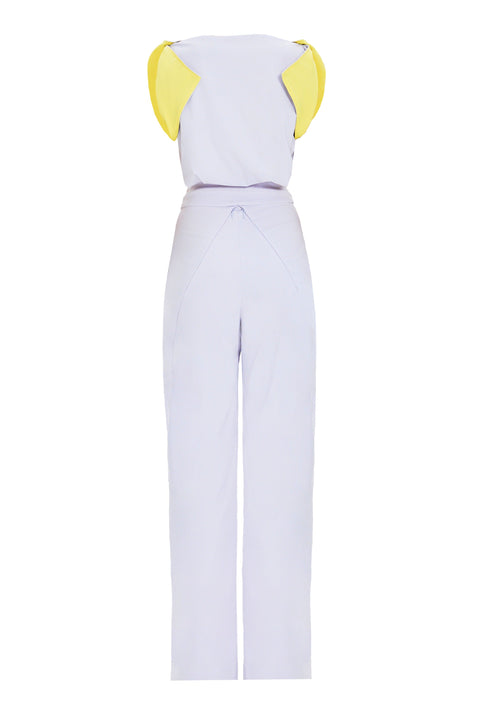 JUMPSUIT NIKA grey/yellow - MONOSUIT