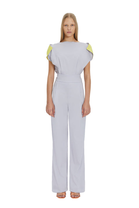 JUMPSUIT NIKA grey/yellow - MONOSUIT
