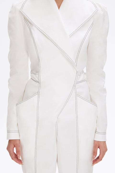 JUMPSUIT VAMP white - MONOSUIT