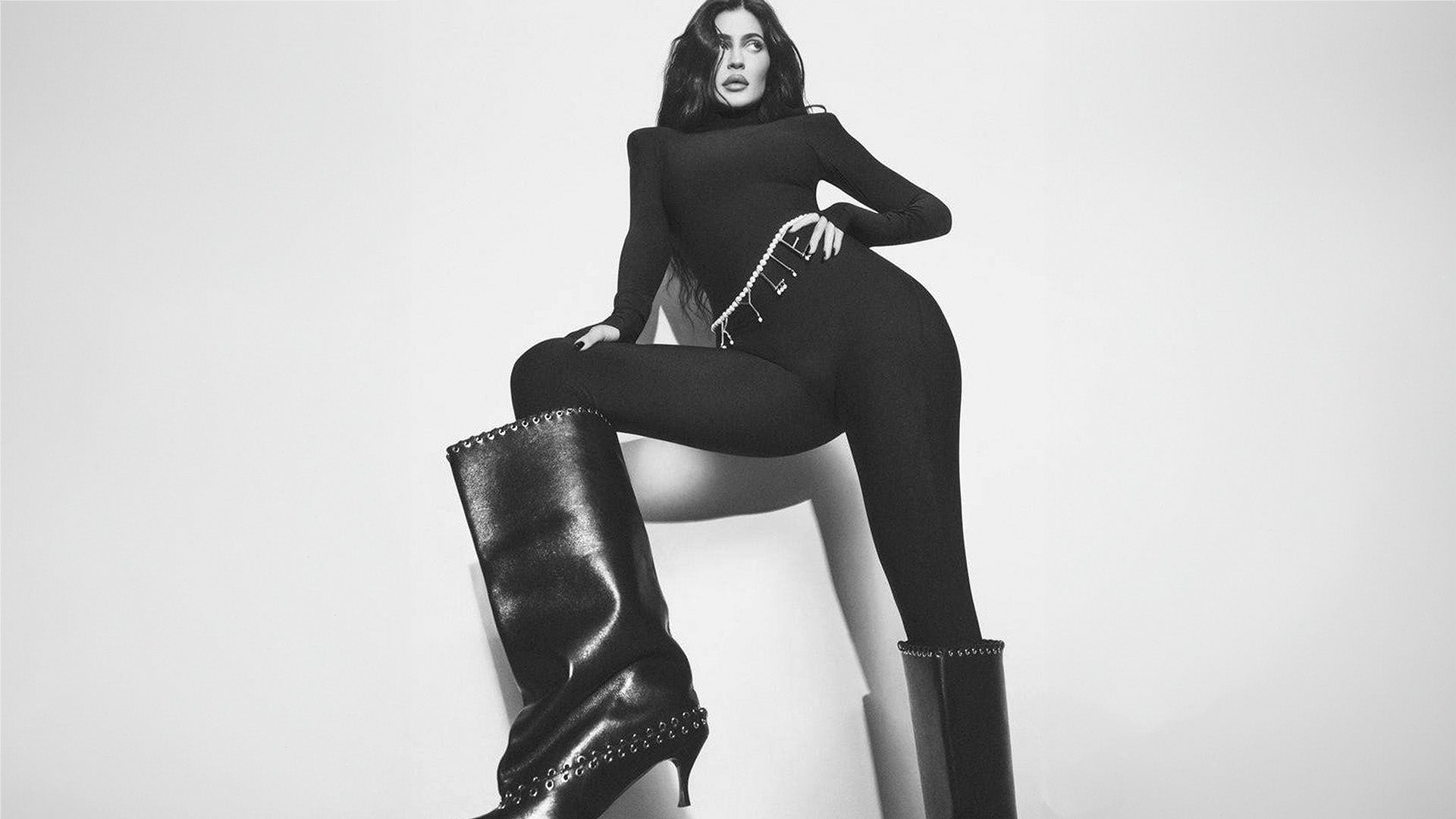 Kylie Jenner wearing MONOSUIT