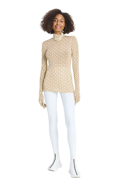 LONGSLEEVE MASK RING beige - TOP