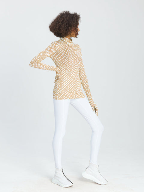 LONGSLEEVE MASK RING beige - TOP