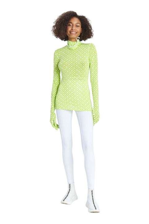 LONGSLEEVE MASK RING lime - TOP