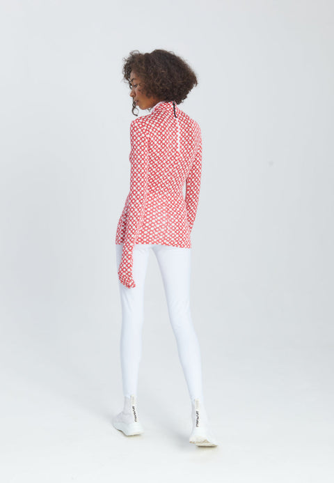 LONGSLEEVE MASK RING red - TOP