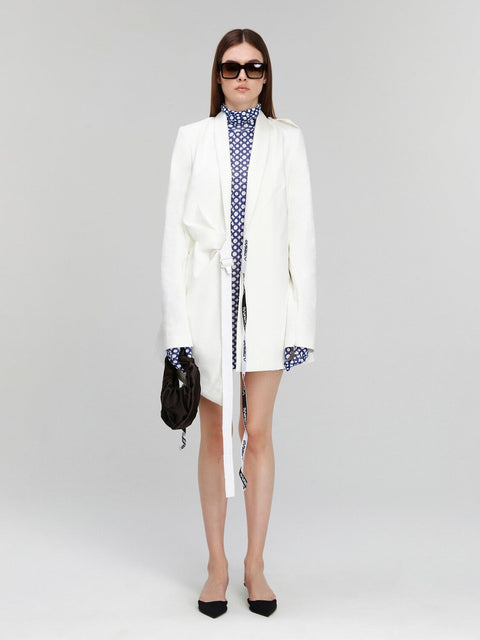 MONOSKIN DRESS-LONGSLEEVE GLOVES MINI blue - DRESS