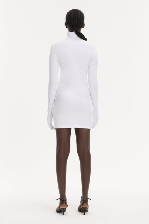 MONOSKIN DRESS-LONGSLEEVE GLOVES MINI white N4 - DRESS