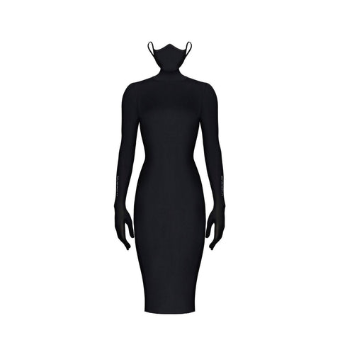 MONOSKIN DRESS MASK black N6 - DRESS
