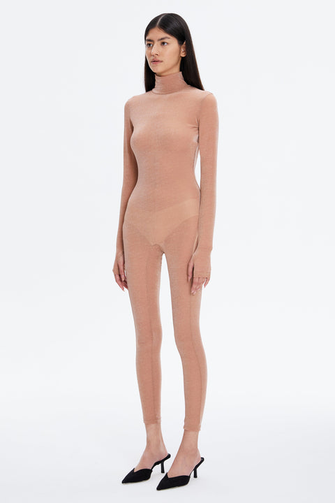 MONOSKIN LUREX beige - MONOSKIN