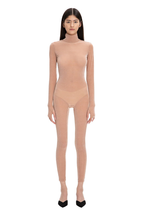 MONOSKIN LUREX beige - MONOSKIN