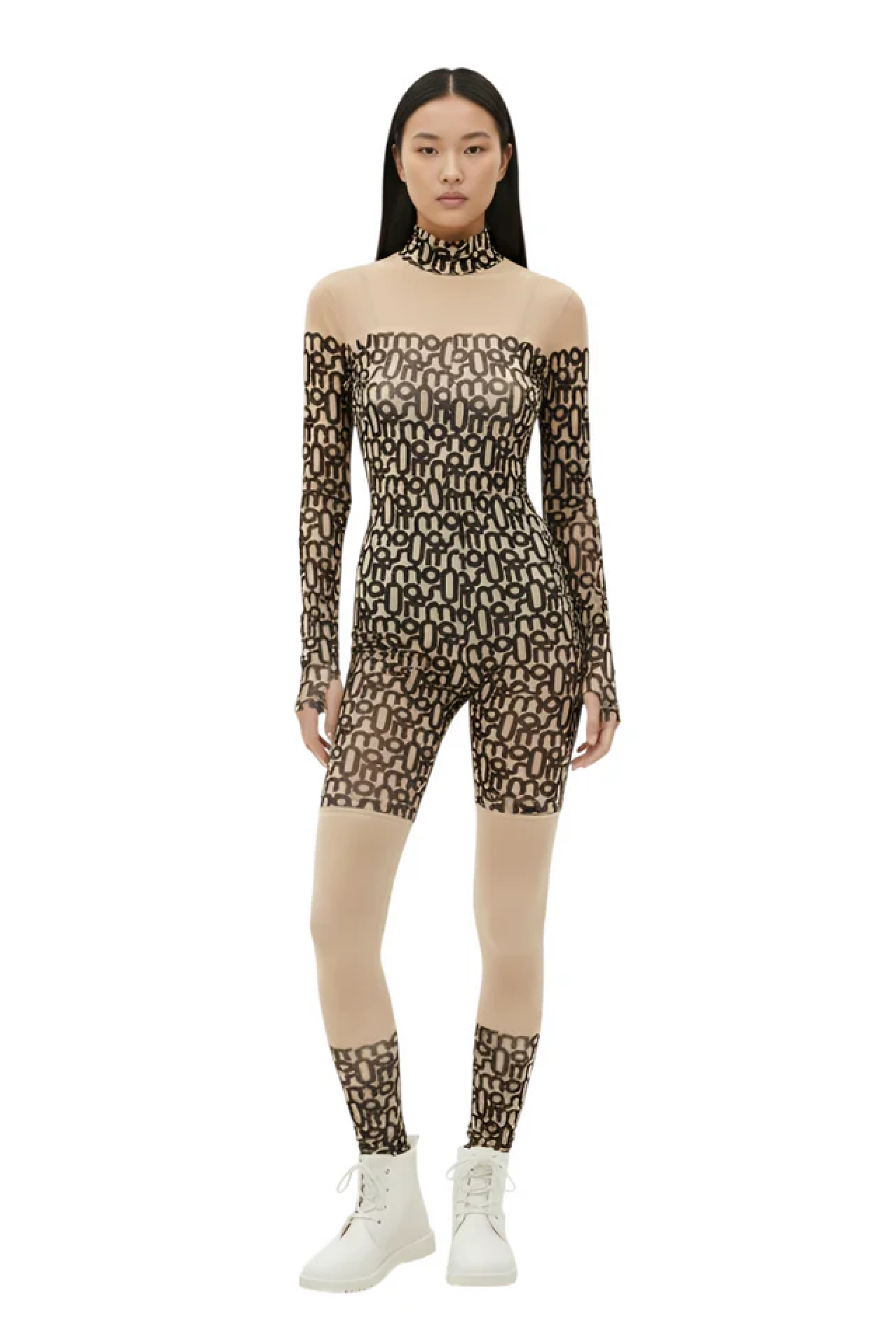 MONOSKIN PRINT beige/black SS