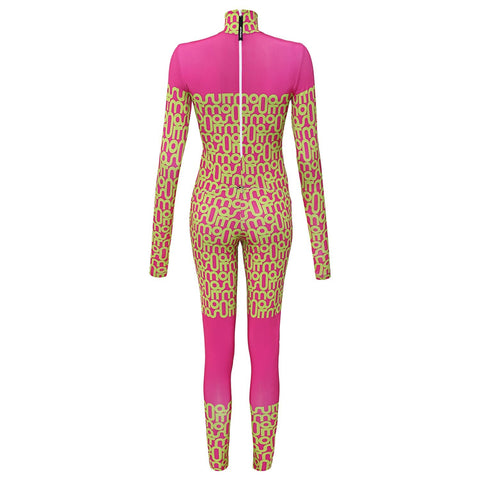 MONOSKIN PRINT pink/lime - MONOSKIN