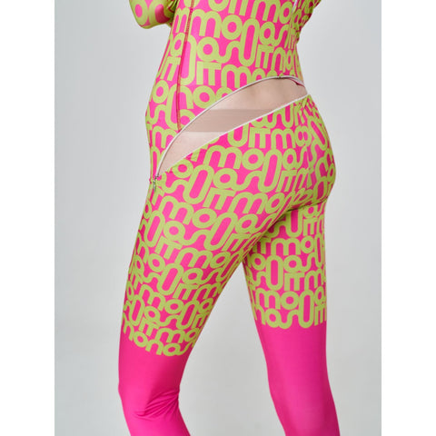 MONOSKIN PRINT pink/lime - MONOSKIN