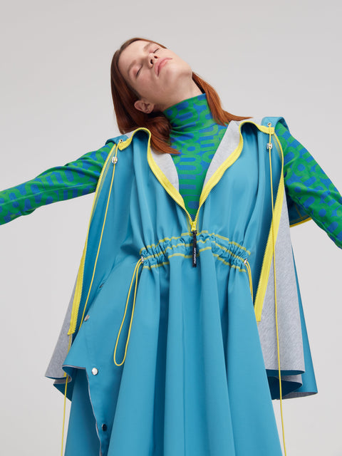 PONCHO blue - S-L / Blue - TOP