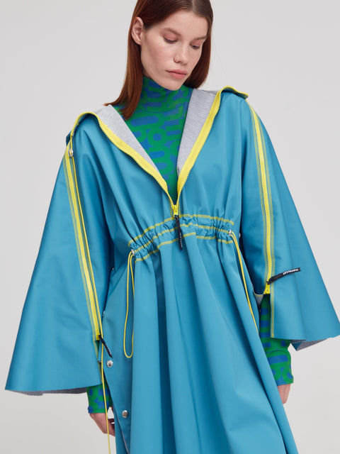 PONCHO blue - S-L / Blue - TOP