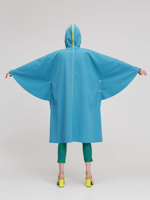 PONCHO blue - S-L / Blue - TOP