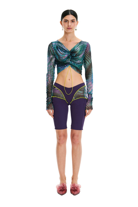 SHORTS BIKE ERRATIC purple - BOTTOM