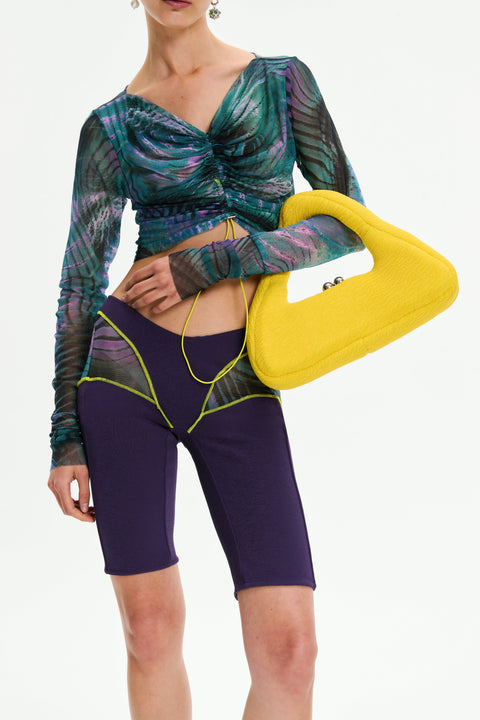 SHORTS BIKE ERRATIC purple - BOTTOM