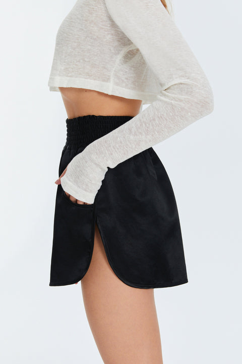 SHORTS RUN higher black - BOTTOM