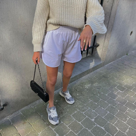 SHORTS RUN white - BOTTOM