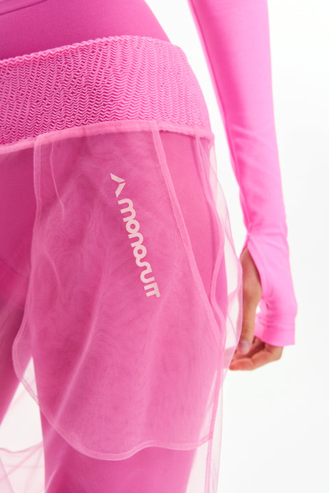 SWEATPANTS MESH pink - BOTTOM