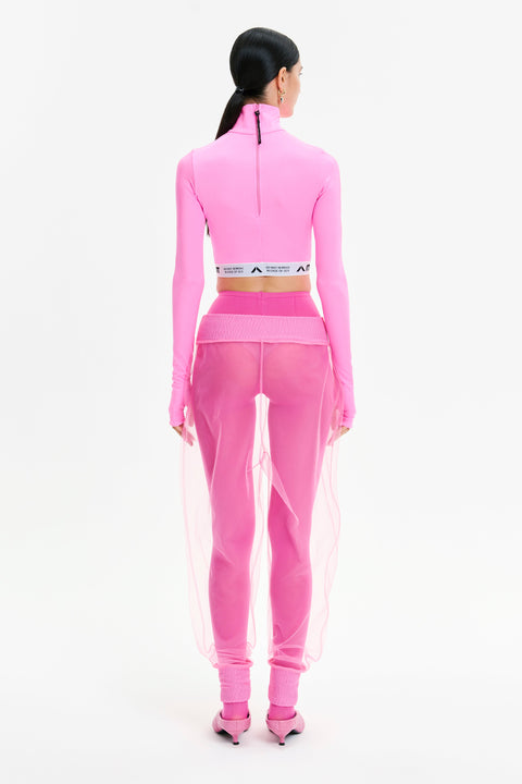 SWEATPANTS MESH pink - BOTTOM