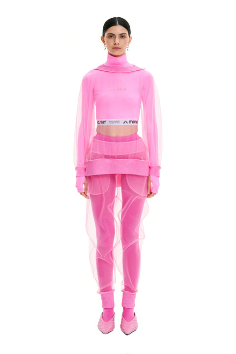 SWEATSHIRT MESH pink - TOP