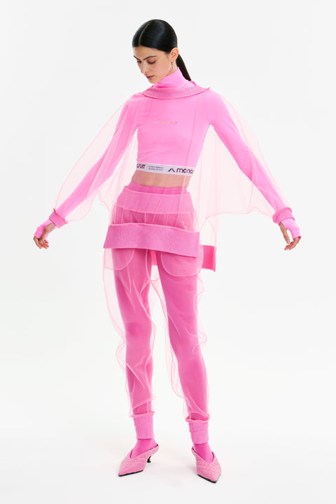 SWEATSHIRT MESH pink - TOP