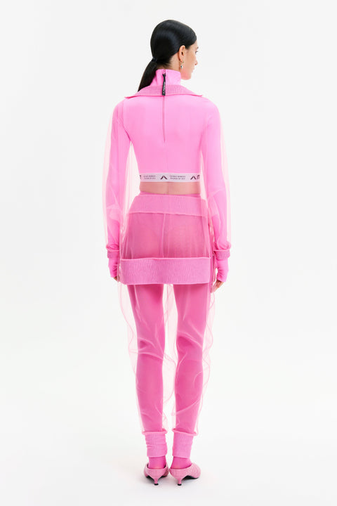 SWEATSHIRT MESH pink - TOP