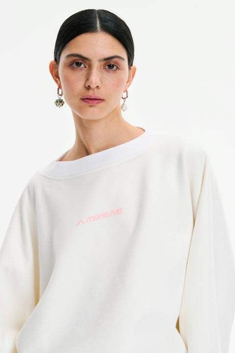 SWEATSHIRT SET LOGO white - SET