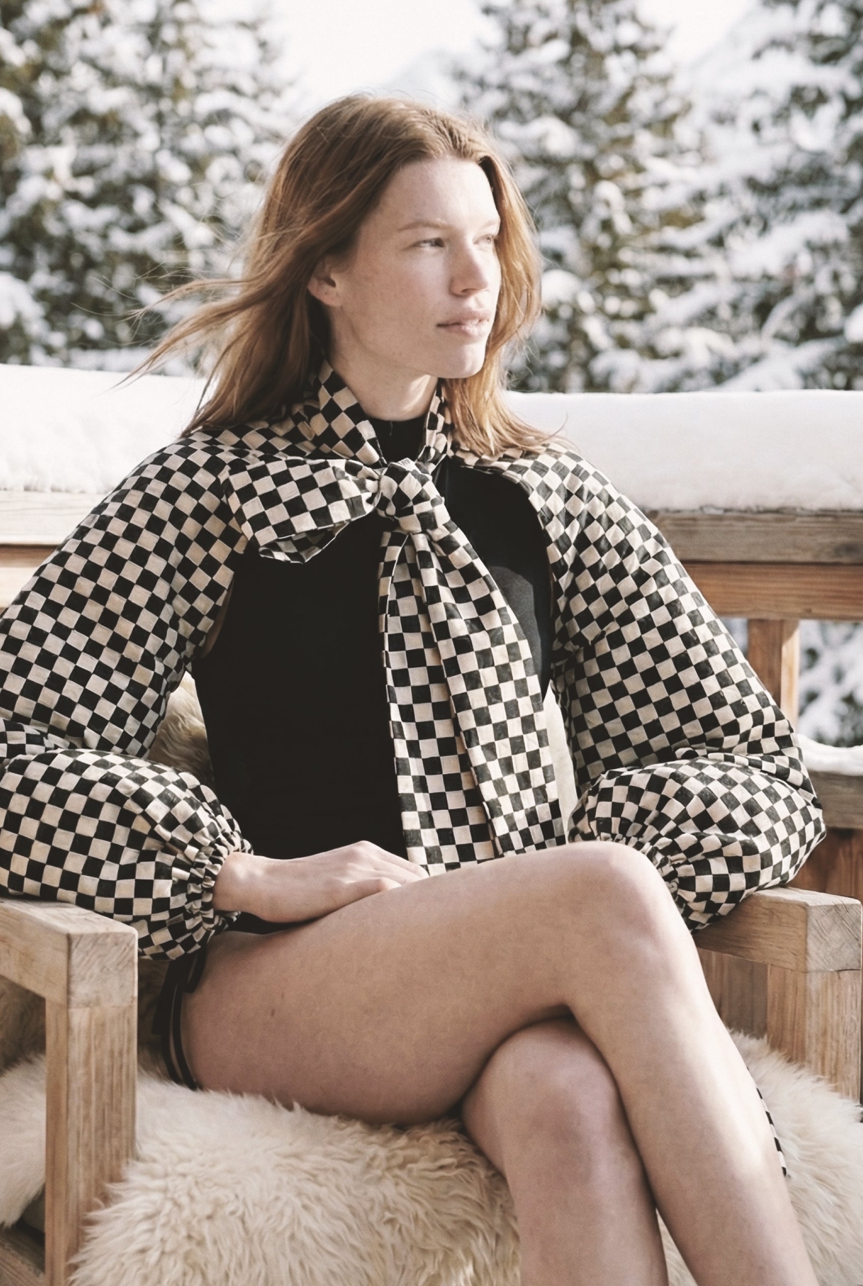 BOLERO Sleeves Checkered